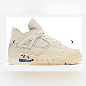 “sail” off white jordan 4s. size 8 fit like 7s
